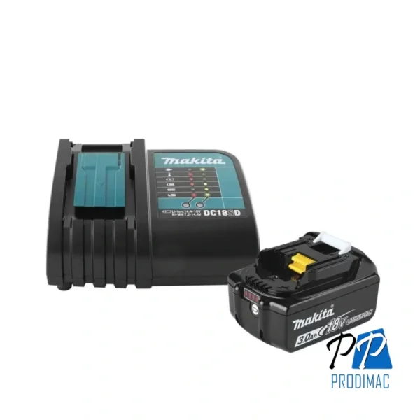 Set de 1 Batería de 18V LXT 3.0 Ah + Cargador DC18SD Makita 191E70-1