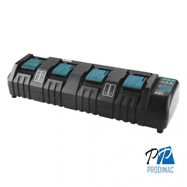 Multicargador 4 Puertos para Baterías de Ion de Litio 14,4V-18V LXT Makita DC18SF 196426-3