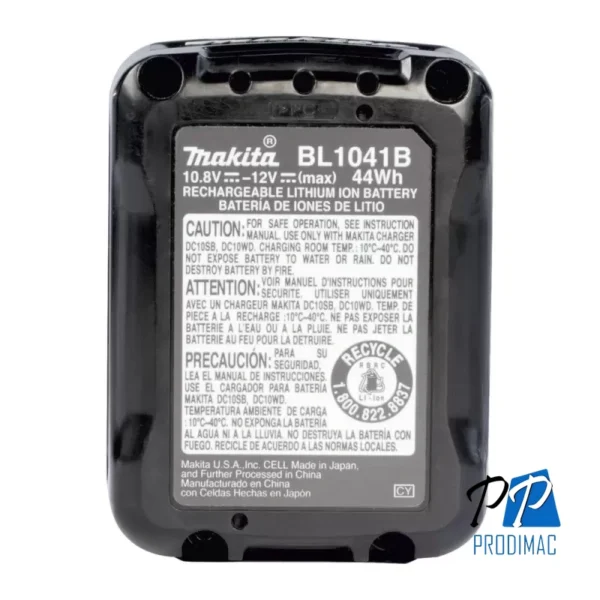 Batería de Ion de Litio 12V CXT 4.0Ah Makita BL1041B 197406-2