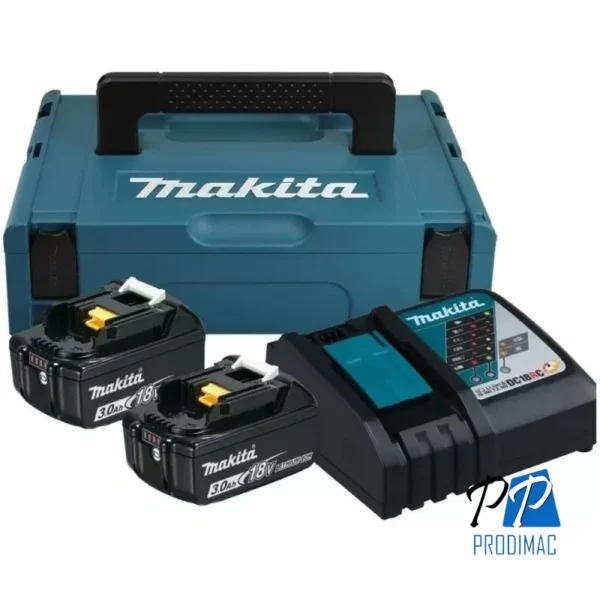 Makpac 2 Baterias 3.0Ah 18V LXT (BL1830B) + cargador simple rapido 197952-5