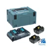Set de 2 Baterías 18V LXT 6.0 Ah BL1860B + Cargador Doble DC18RD + MakPac Makita 198077-8
