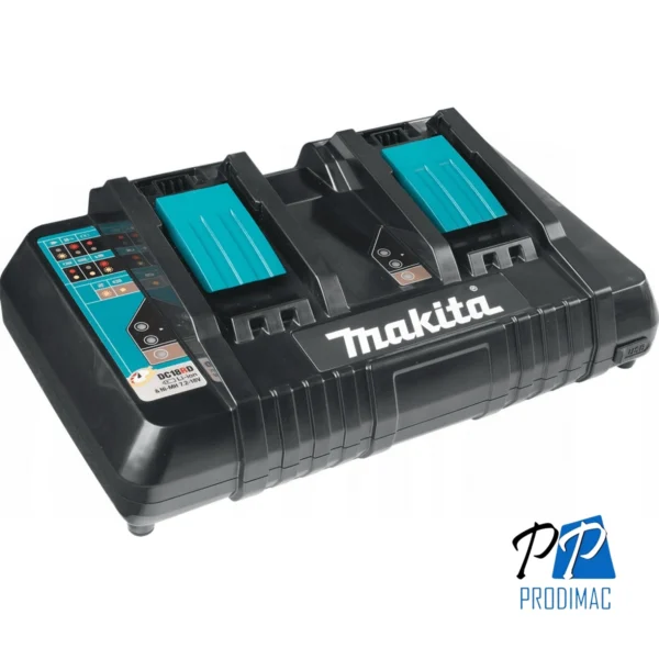Set de 2 Baterías 18V LXT 6.0 Ah BL1860B + Cargador Doble DC18RD + MakPac Makita 198077-8