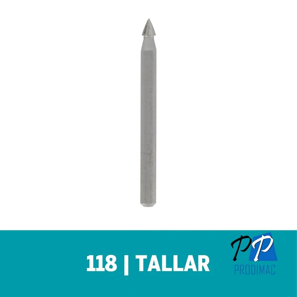 Fresa de Alta Vel Cónica 1/8" Dremel 118 2615.000.118-000