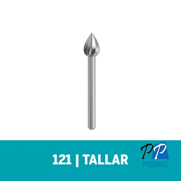 Fresa de Alta Vel Cónica 1/4" Dremel 121 2615.000.121-000