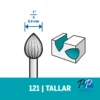 Fresa de Alta Vel Cónica 1/4" Dremel 121 2615.000.121-000