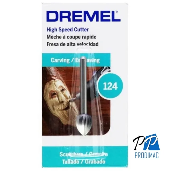 Fresa de Alta Vel conica 5/16" Dremel 124 2615.000.124-000