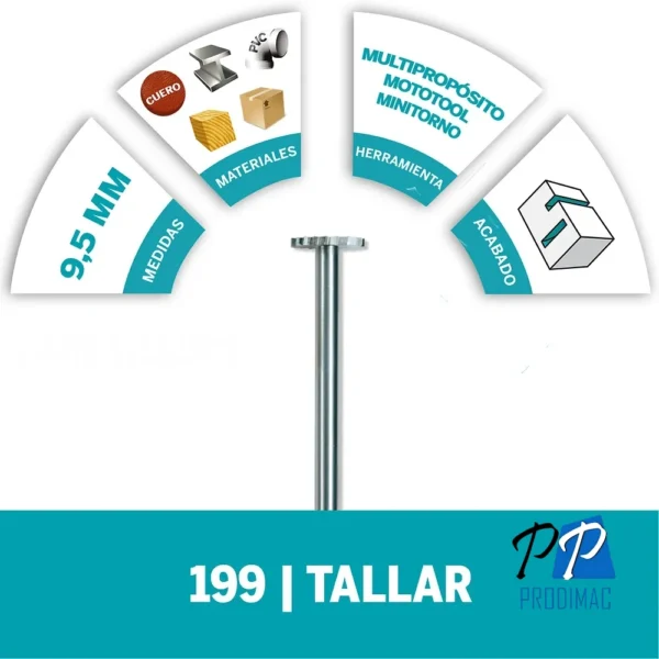 Fresa de Alta Vel Circular 3/8" Dremel 199 2615.000.199-000