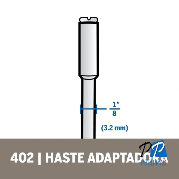 Mandril para Disco de Lijar-Cortar Dremel 402 2615.000.402-000