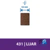 Banda de lija 1/4 Grano 60 6 Unid Dremel 431 2615.000.431-000