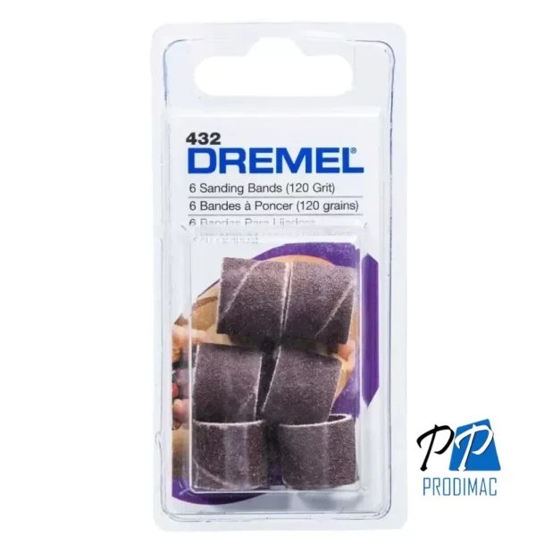 Banda de Lija 1/2 Grano 120 6 Unid Dremel 432 2615.000.432-000