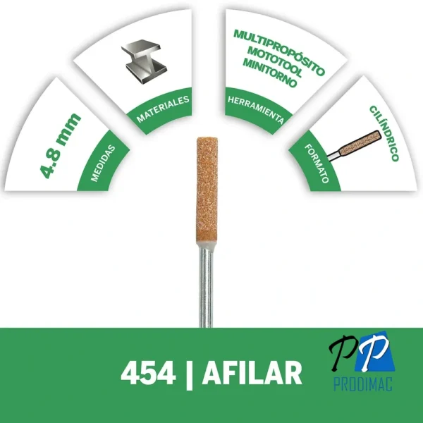 Piedra Afiladora 3/16" para Sierra de Cadena Dremel 454 2615.000.454-000