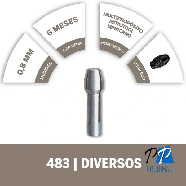 Pinza de Sujeción 1/32" Dremel 483 2615.000.483-000