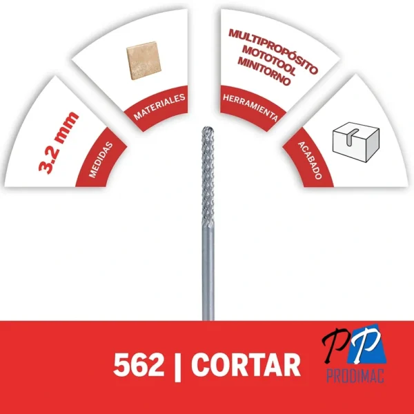 Broca de corte para ceramica de pared Dremel 562 2615.000.562-000