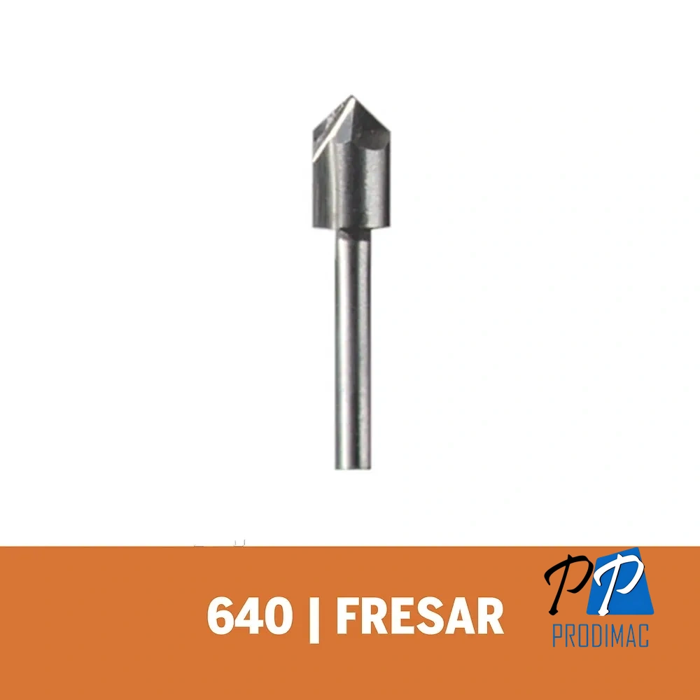 Fresa de Ranuras en V" 1/4" Dremel 640 2615.000.640-000