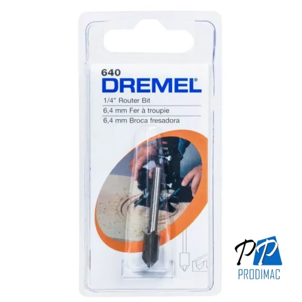 Fresa de Ranuras en V" 1/4" Dremel 640 2615.000.640-000