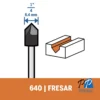 Fresa de Ranuras en V" 1/4" Dremel 640 2615.000.640-000