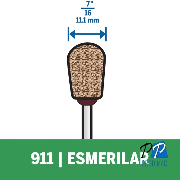 2615.000.911-000-4.webp Piedra Redonda de Óxido de Aluminio 7/16 Dremel 911 2615.000.911-000