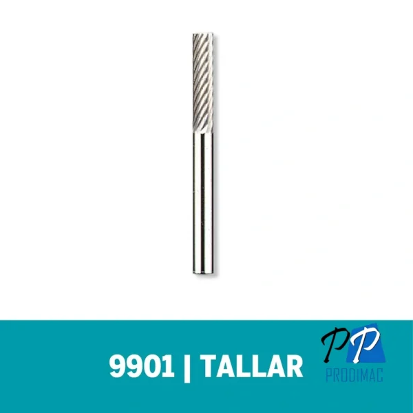 2615.009.901-000-1.webp Fresa Recta de Carburo de Tugnsteno 1/8" Dremel 9901 2615.009.901-000