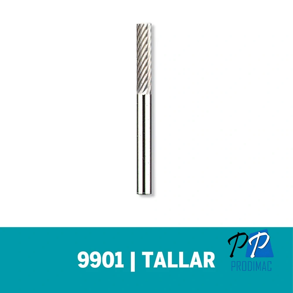 Fresa Recta de Carburo de Tugnsteno 1/8" Dremel 9901 2615.009.901-000