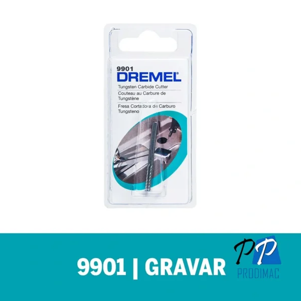 2615.009.901-000-2.webp Fresa Recta de Carburo de Tugnsteno 1/8" Dremel 9901 2615.009.901-000