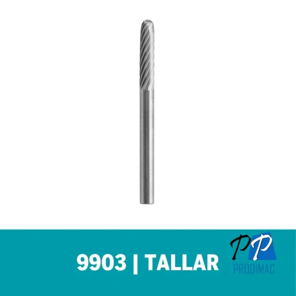 2615.009.903-000-1.webp Fresa Recta de Carburo de Tugsteno 1/8" Dremel 9903 2615.009.903-000