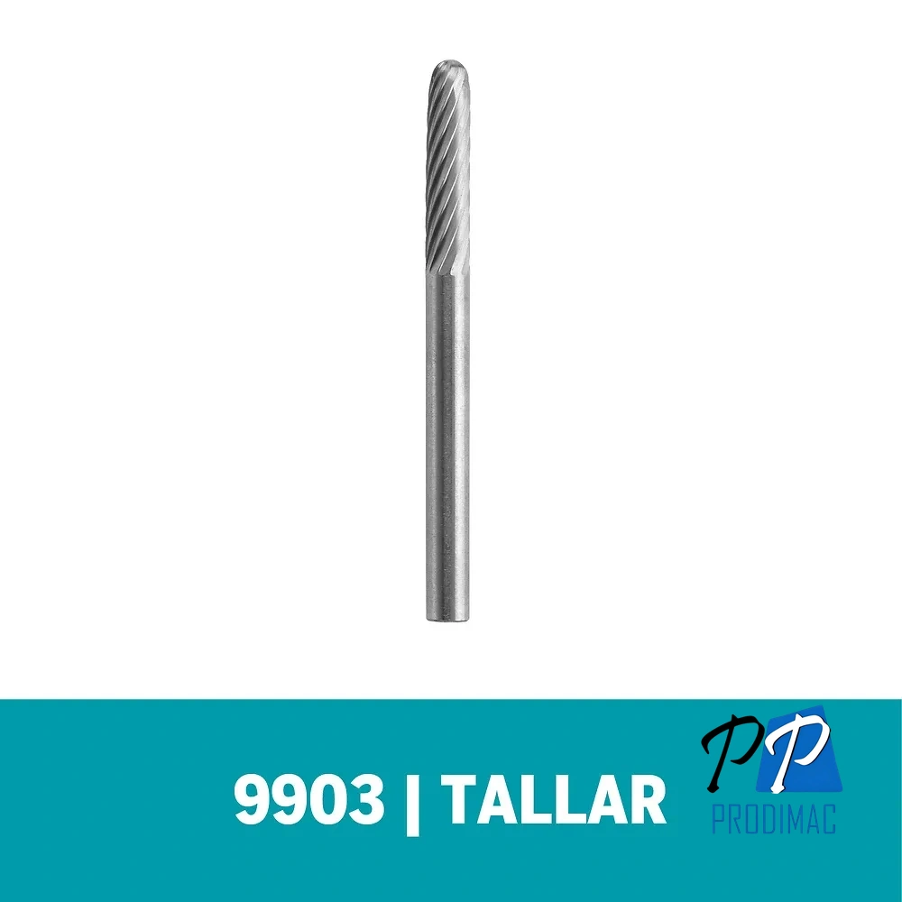 Fresa Recta de Carburo de Tugsteno 1/8" Dremel 9903 2615.009.903-000