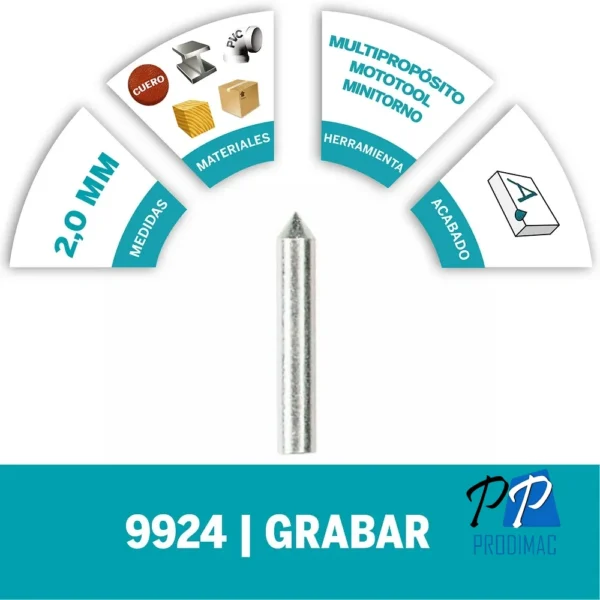 2615.009.924-000-3.webp Punta de Carburo para Grabado Dremel 9924 2615.009.924-000