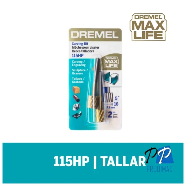 2615.011.5HA-000-2.webp Fresa de Alta Velocidad 5/16" Max Life 115HP Dremel 2615.011.5HA-000