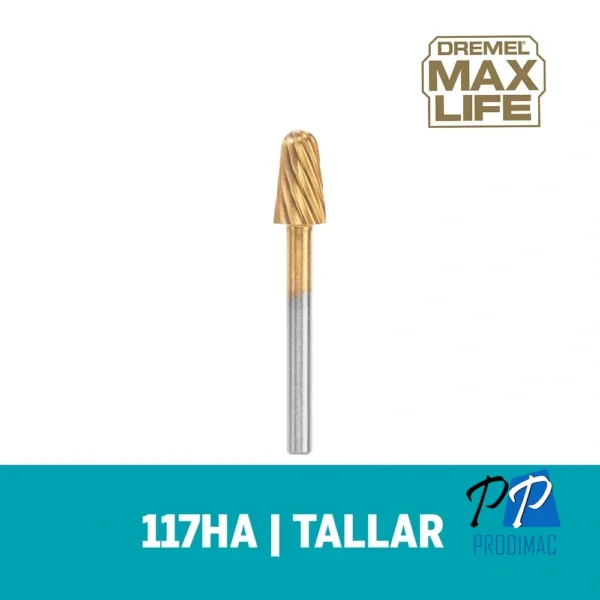 Fresa de Alta Vel 1/4" Max Life 117HP Dremel 2615.011.7HA-000