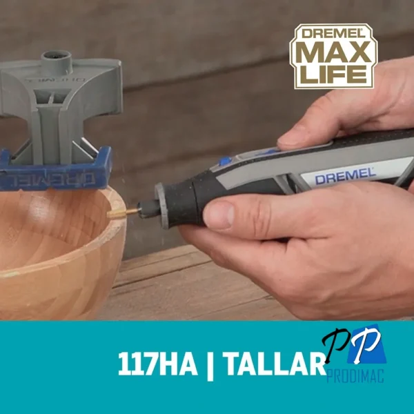 Fresa de Alta Vel 1/4" Max Life 117HP Dremel 2615.011.7HA-000
