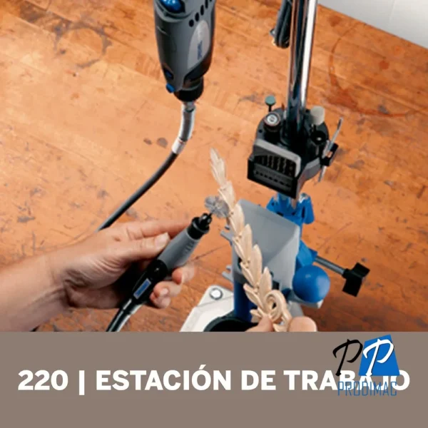 Soporte Vertical Giratorio Workstation Dremel 220 2615.022.0JB-000