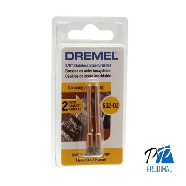 Cepillo de Acero Inoxidable 1/8" Dremel 532 2615.053.2AA-000