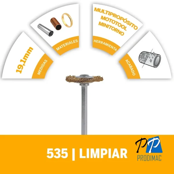 Cepillo de Latón 3/4 Dremel 535 2615.053.5AB-000