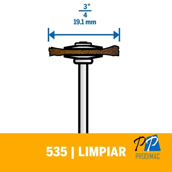 Cepillo de Latón 3/4 Dremel 535 2615.053.5AB-000
