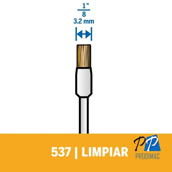 2615.053.7AA-000-4.webp Cepillo de laton 1/8 Dremel 537 2615.053.7AA-000