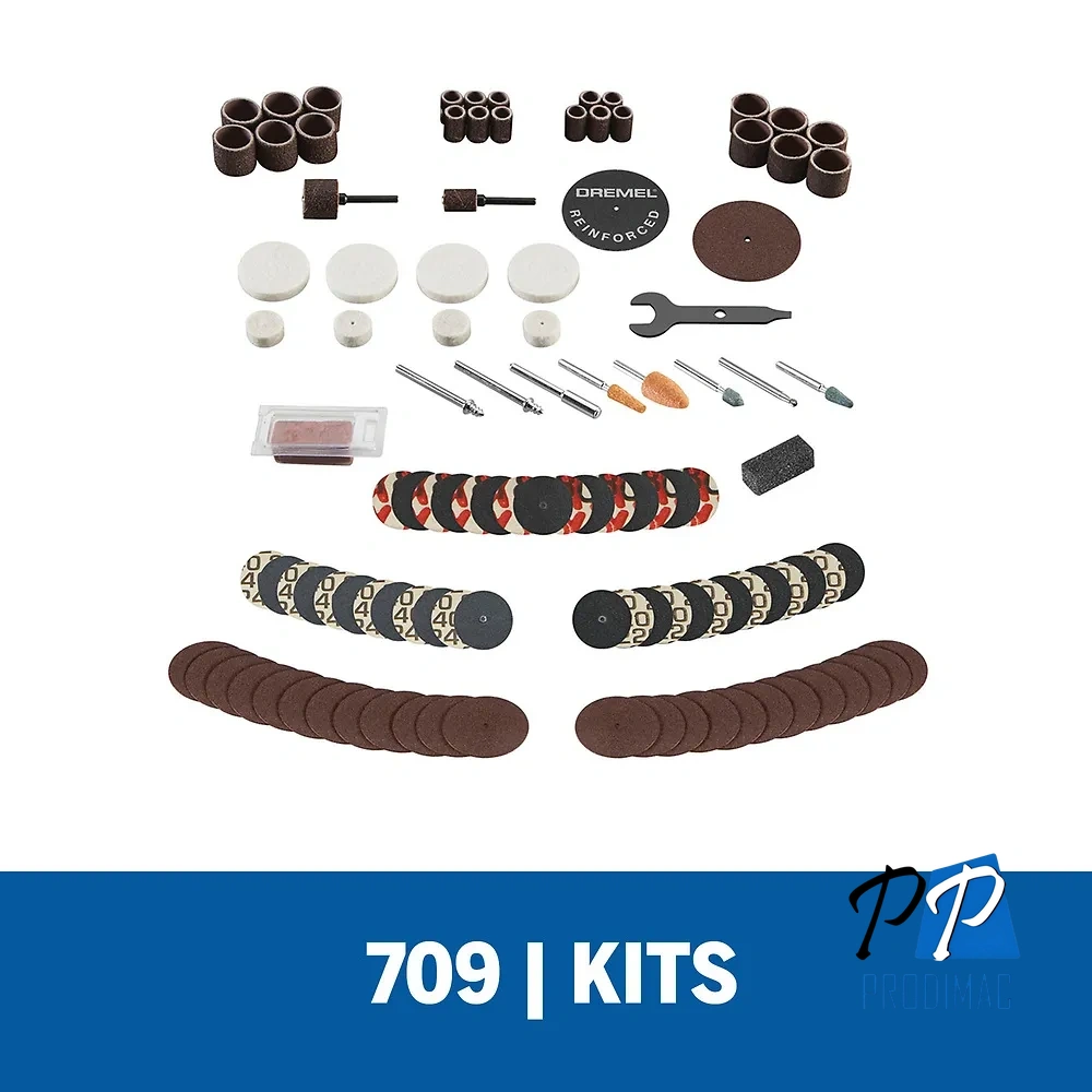 Kit de 110 accesorios para minitorno Dremel 709 2615.070.9AD-000