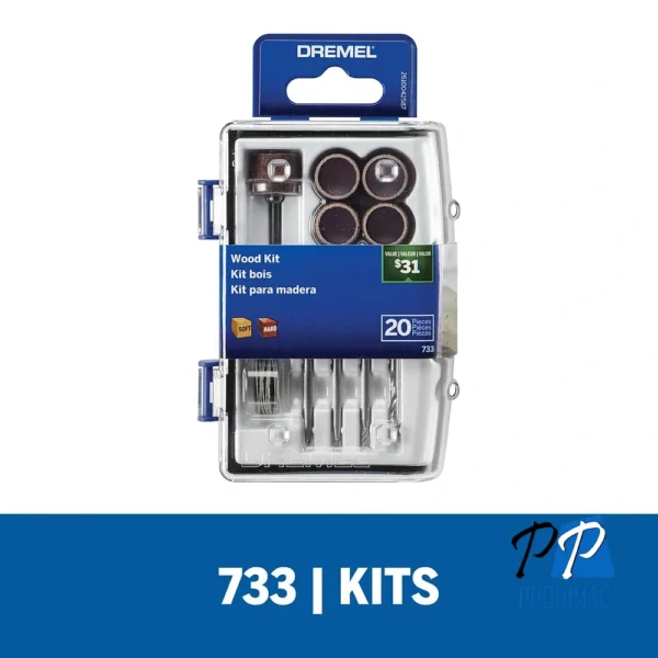 Micro Kit de accesorios para madera Dremel 733 2615.073.3AB-000