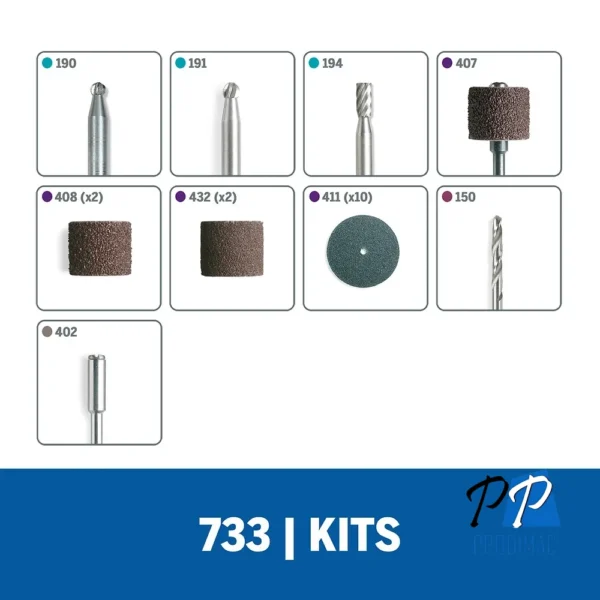 Micro Kit de accesorios para madera Dremel 733 2615.073.3AB-000