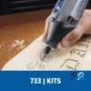 Micro Kit de accesorios para madera Dremel 733 2615.073.3AB-000