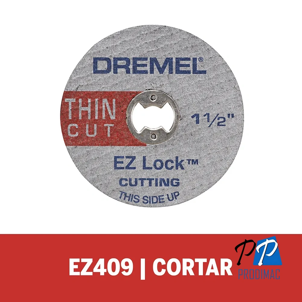 Kit de discos de corte de metal 38mm Dremel EZ409 2615.E40.9AC-000