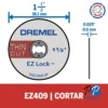 Kit de discos de corte de metal 38mm Dremel EZ409 2615.E40.9AC-000