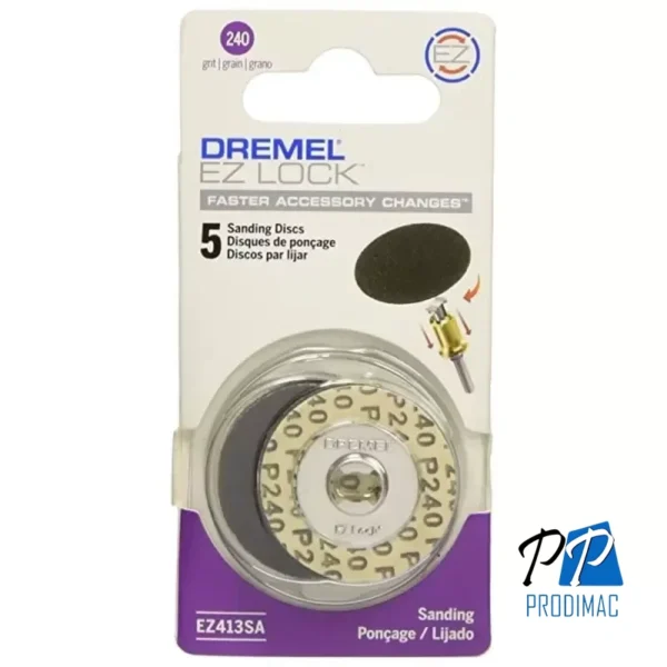 Discos de lija EZ-Lock Grano 60 Dremel EZ411SA 2615.E41.1AD-000