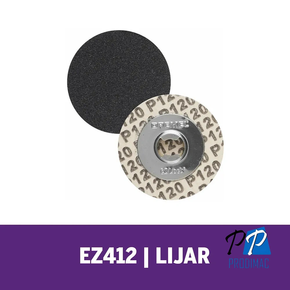 Discos de lija EZ-LOCK - GRANO 120 Dremel EZ412SA 2615.E41.2AC-000