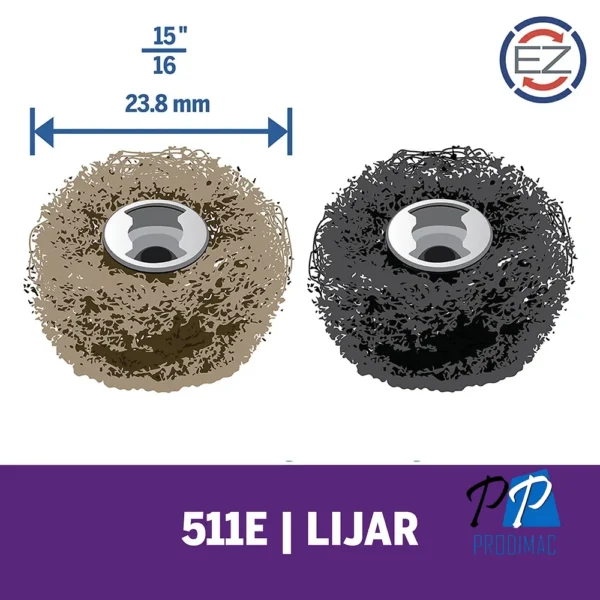 Disco abrasivo pulidor Grano 180, 280 EASY LOCK x 2 Unid Dremel EZ511 2615.E51.1AA-000