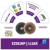 Discos de Pulir Abrasivos Max EZ Lock EZ511HP Dremel 2615.E51.1HA-000