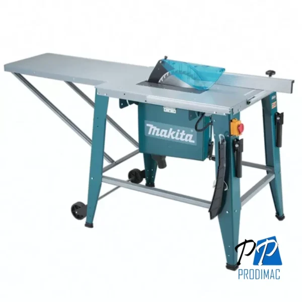 Sierra de Mesa 12 3/8" (315mm) 2000W Corte en 90° 85mm c/ Ruedas Makita 2712