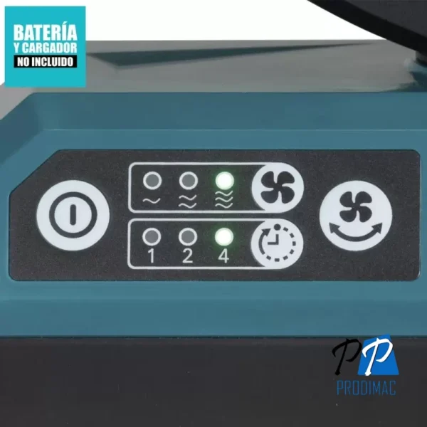 CF001GZ-2.webp Ventilador 235mm (9-1/4") 40Vmáx XGT AC/DC con Cabezal Autobasculante Baretool (Sin Baterias / Sin Cargador) Makita CF001GZ