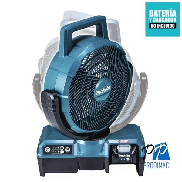CF001GZ-3.webp Ventilador 235mm (9-1/4") 40Vmáx XGT AC/DC con Cabezal Autobasculante Baretool (Sin Baterias / Sin Cargador) Makita CF001GZ