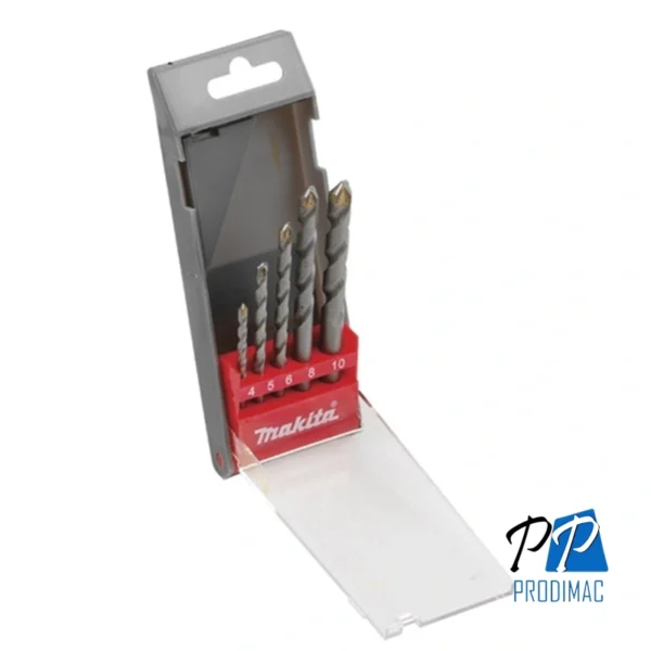 D-05175-2.webp Set de brocas para Concreto 5 Pzs. (4x70, 5x85, 6x110, 8x110, 10x110) Makita D-05175