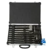 Broca sds Plus y cinceles VARIADOS (17 PZAS) Maletin aluminio D-19180